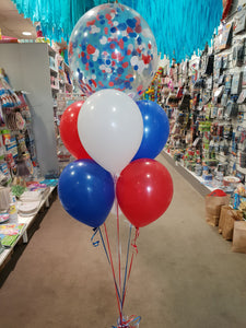 Confetti & 6 balloon bunch - FOR STORE COLLECTION OR LOCAL DELIV 24TH OR 25TH SEP ONLY