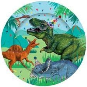 Dinosaur party T-Rex plates