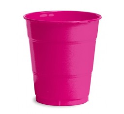 Hot Pink Plastic Cups