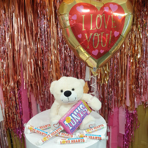 Teddy, Choccies & Balloon Combo