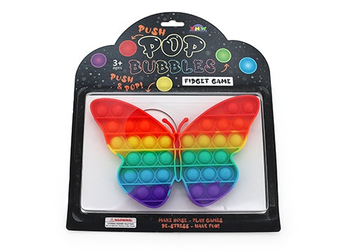 Push Pop Fidget Toy Rainbow Butterfly Game