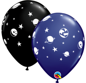 Celestial and space printed balloon Pack of 5