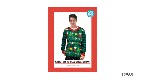 Christmas Sweater Top - Green