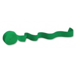 Emerald Green Crepe Streamer Roll