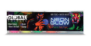 Neon Glow Face & Body Paint Set - Global Colors