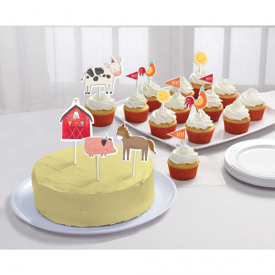 Farm Theme Cake Topper Kit