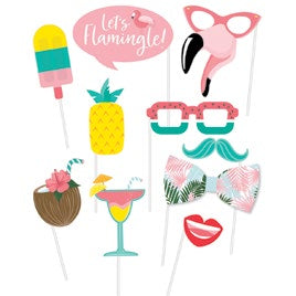 Flamingo and Tropical Photo Props