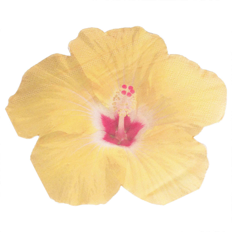 Flower Napkins - Shaped like a hibiscus