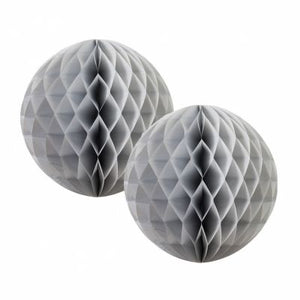 Honeycomb Ball 15cm Silver