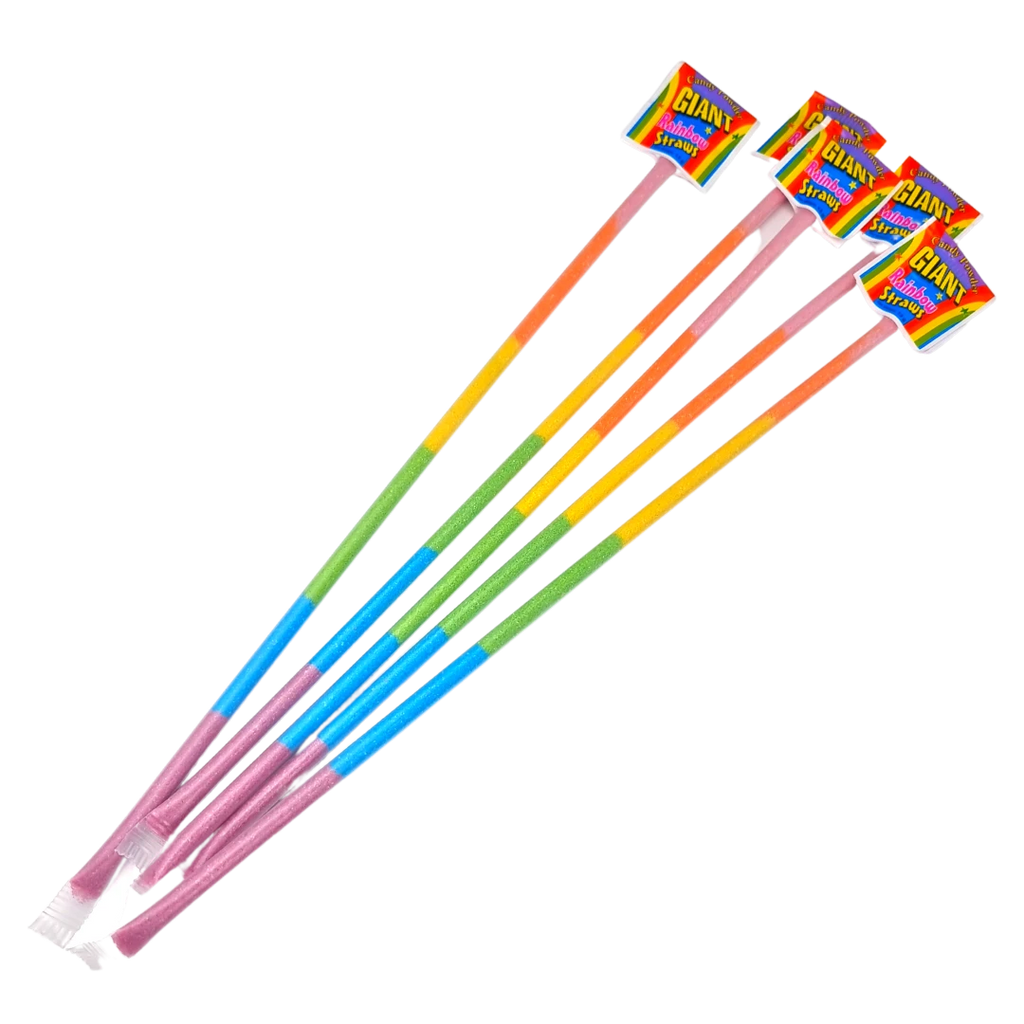 Giant Rainbow Sherbet Straw The Party Shack