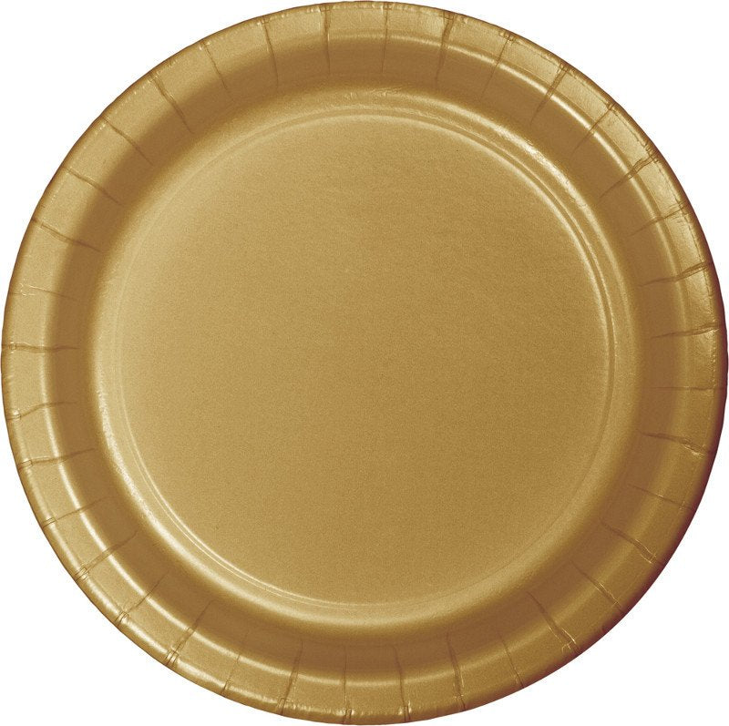 Glittering Gold Paper Snack Plates