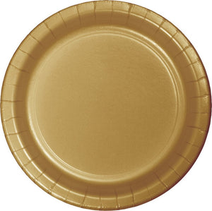 Glittering Gold Paper Dinner Plates