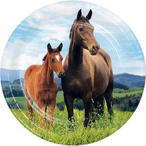 Horse and Pony Paper Snack Plates