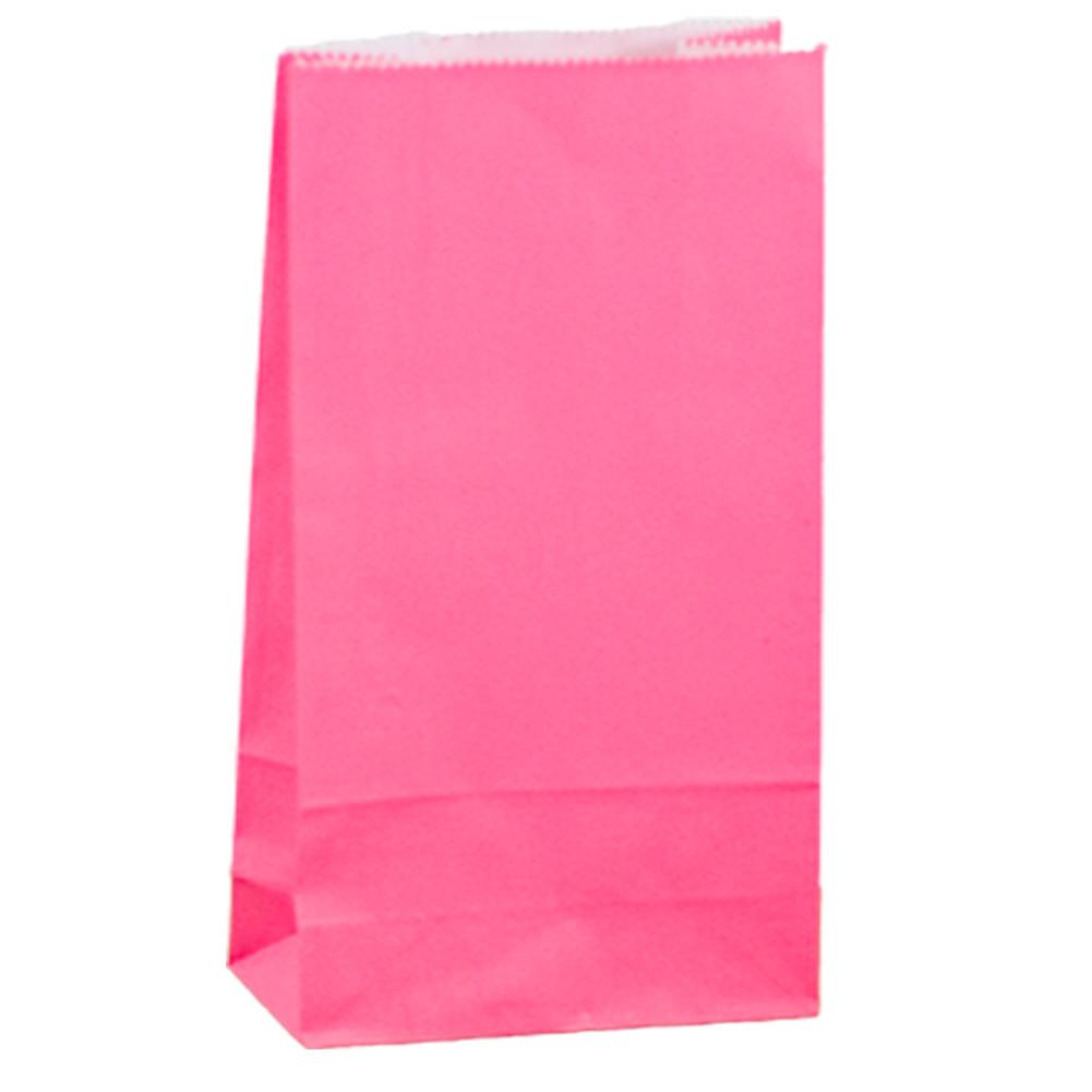 Pink Paper Lolly Bags