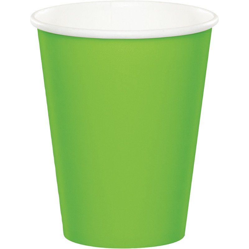Lime Green Paper Cups