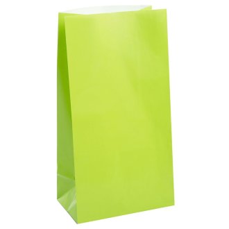 Lime Green Paper Lolly Bags