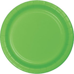 Lime Green Paper Snack Plates