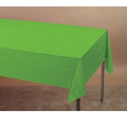 Lime Green Rectangle Plastic Tablecover