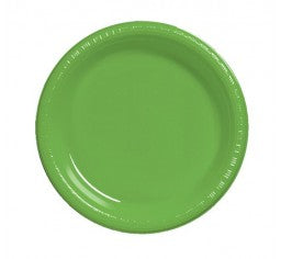 Lime Green Plastic Dinner Plates Pack 25