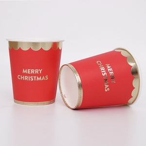 Merry Christmas Paper Cups