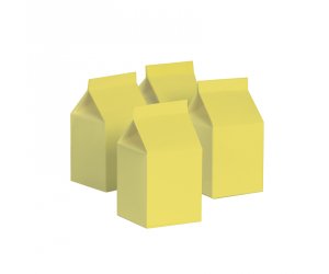 Milk Box Party Favours Pastel Yellow