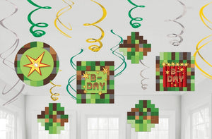 Minecraft - TNT Party Decoration Swirls