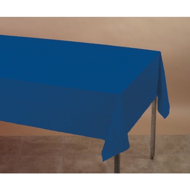 Navy Blue Rectangle Plastic Tablecover The Party Shack