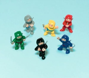 Ninja figurines - party favours value pack