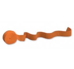 Orange Crepe Streamer Roll