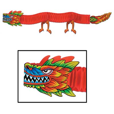 Oriental Dragon Tissue Paper Decoration