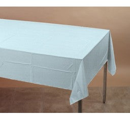 Pale Blue Rectangle Plastic Tablecover