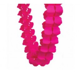 Magenta/Hot Pink Paper Honeycomb Garland
