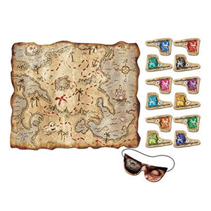 Pin the flag treasure map game