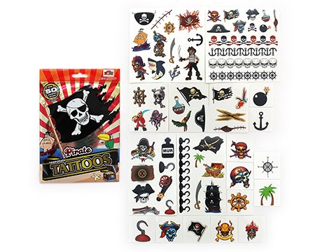 Pirate Temporary Tattoo Bulk Pack 63