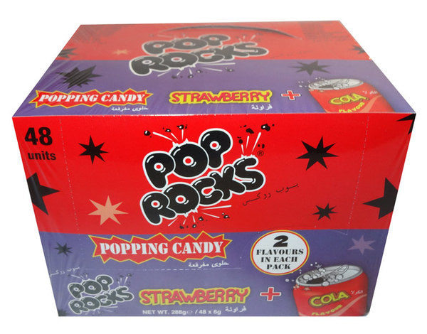 Pop Rocks Candy - cola & strawberry