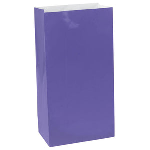 Purple Paper Treat Bags