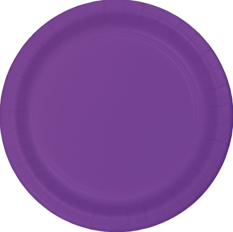 Purple/Amethyst Paper Snack Plates