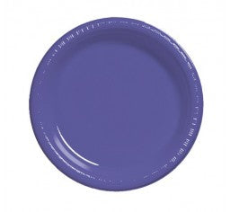 Purple Plastic Lunch Plates Pack 25