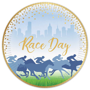 Race Day Paper Plates 9"