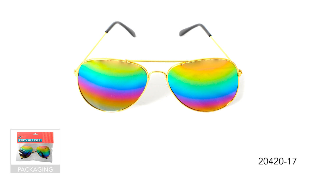 Rainbow Aviator Glasses
