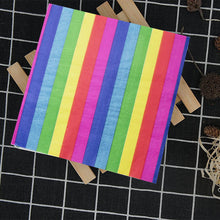 Rainbow party napkins