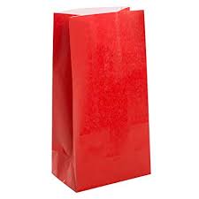 Red Paper Lolly Bags