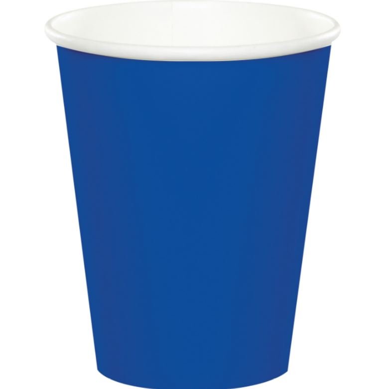 Royal Blue Paper Cups