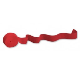 Scarlet/Red Crepe Streamer Roll