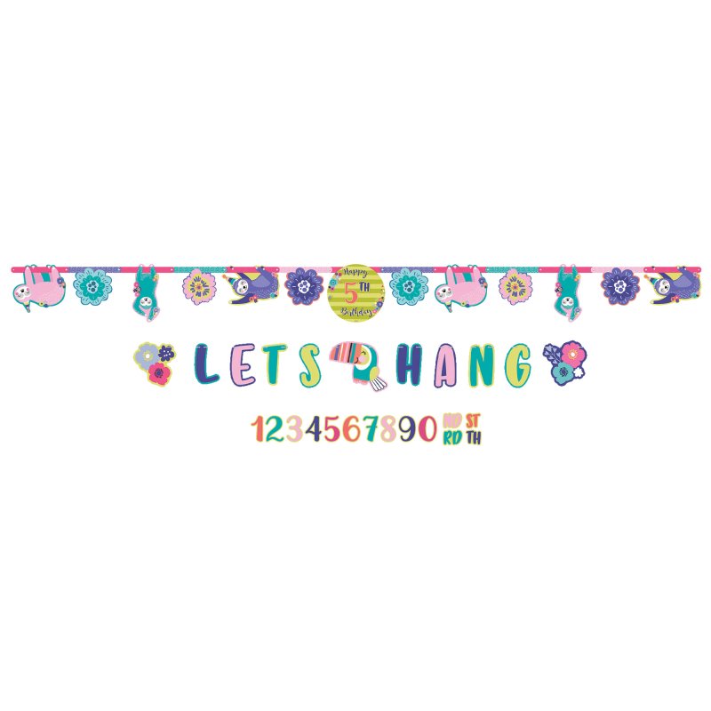 Sloth party banner