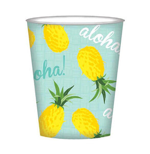 Tropical Aloha Pineapple Party Cups