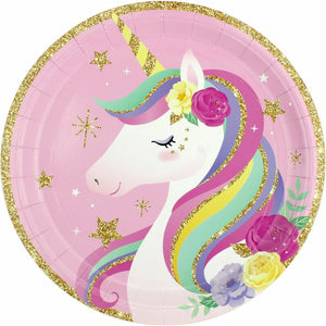 Unicorn Dreaming Party Paper Plates