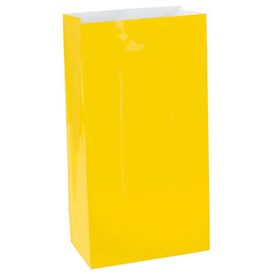 Yellow Paper Lolly Bags