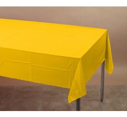 Yellow Rectangle Plastic Tablecover